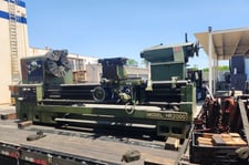 34"/44.5" x 80" Kingston #HR2000, gap bed engine lathe, 25.125" swing over cross slide, 4-1/16" hole, 8-800
