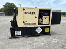 50 KW Kohler #4045TF280, diesel generator set, 120/240 Volts, 1-phase, John Deere engine, Tier 3, 2019