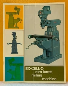 Ex-Cell-O, Ram Turret Milling Machine, cutting tools, vise