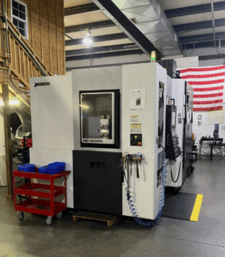 Okuma #MB-4000H, 4-Axis Horizontal CNC Machining Center, 22" X/Y, 24" Z, 15.7" x 15.7" pallet, 40 HP, 15,000