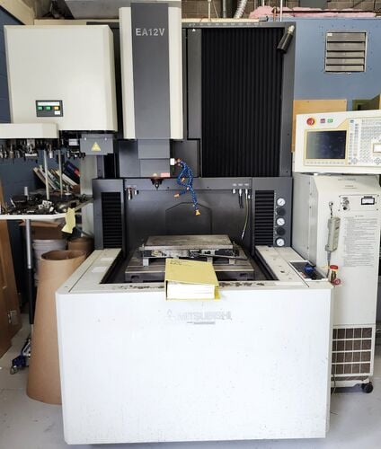 Mitsubishi #EA12VM, Electrical Discharge Machine, 15.7" x11.8" x11.8" travel, M700 cnc, 19.7" x 27.6" table