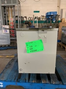 125 kVA 600 Delta Primary, 416Y/240 Secondary, Jvc Transformers JVC, Isolation Type