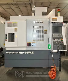 Okuma #MB-46VE, CNC vertical machining center, 32 automatic tool changer, 30" X, 18.1" Y, 18.1" Z, 15000 RPM