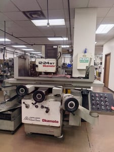 12" x 24" Okamoto #ACC-1224ST, hydraulic surface grinder, 12" x 1.5" x 5" wheel, automatic incremental
