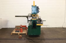 6" x 6" x 1/2" Scotchman #9012-24M, hydraulic ironworker, 90 ton, 12" throat, 24" shear, angle/notcher/brake