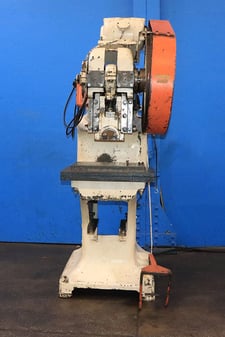 25 Ton, Rousselle #3G, gap frame deep throat press, 2" stroke, 10-3/4" Shut Height, 18" throat, 2" ram adj.
