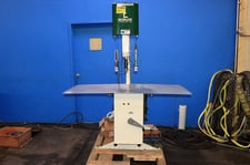 Norlok Technology #Letter-Lok-4000, clinchine machine, 8" stroke, 25" throat, 30" x60" table, 80 CPM, foot