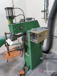 40 KVA Lors #140AP-DV, press type spot welder, 18" throat, 3" stroke, Entron EN1000 Control, 2000