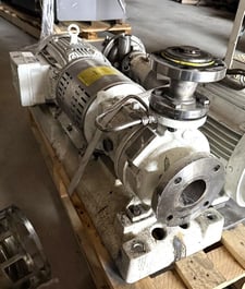 Goulds #3196, centrifugal pump, 1.5 x 3-6, 7.5 HP Weg explosion proof motor, 3515 RPM, 208-230/460 V.