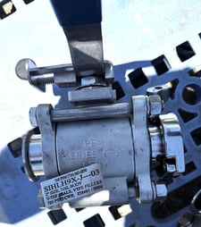 2" PBM #SIHLH9X-J---03, ball valve, 316L body, 720 psig, (9 available)