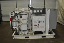 105 psi, Gardner Denver #ECHQJD 105, rotary screw air compressor, 50 HP, Electra Saver II, air cooled, 1985