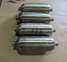 Swagelok #HDF8-1000, Stainless Steel DOT-Compliant Gas Transfer Cylinders, 10-7/8" length, 1/2" NPT