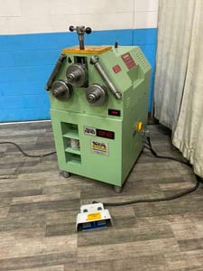 2" Eagle #CP-40, pipe bender, 1.57" shaft diameter, 2 roll driven, manual roll adjustment, 3.6 HP, 1995