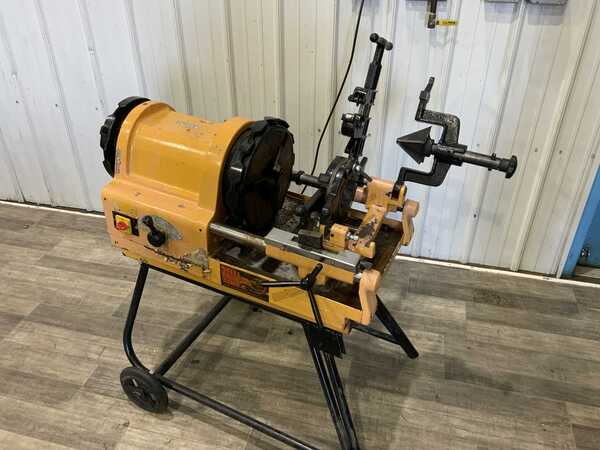 1/2" -4" Steel Dragon #6750, pipe threading, reaming attachment, cutting attachment, forward & reverse, 1995