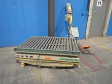 6000 lb. Southworth, hydraulic scissor lift, 58" raised height, 360° table rotate, 1 HP