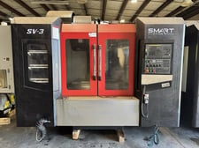 Smart Machine Tool #SV-3, Vertical CNC Machining Center, 41.3" X, 20.4" Y, 20.4" Z, 45.28" x 19.69" table, 25