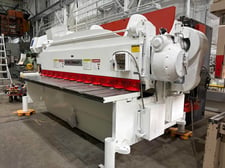 3/8" x 12' Cincinnati #2512, Mechanical Power Squaring Shear, 147" between housings, 4" throat, 0-48" back