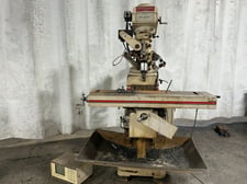 Tri-Onics, Vertical Milling Machine, 49" x 9" Table, 3 HP, 1720 RPM, Handyman Controller, 220/440 V.