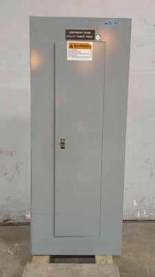 200 Amp. Square D, NQO, Panelboard, 208Y/120V, 3PH, w/ 200A Main Breaker, Box & Trim