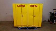 Flammable Material Storage Cabinet, 4-Door Front & Back Access, 72" L x 24" width x 60" H