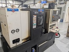 Hyundai Wia #KIT-450, CNC Gang Tool Lathe, 20.9" swing, 12.8" diameter x 12.8" L, 50-6000 RPM, Fanuc Control