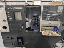 Hyundai Wia #KIT-450, CNC Gang Tool Lathe, 20.9" swing, 12.8" diameter x 12.8" L, 50-6000 RPM, Fanuc Control