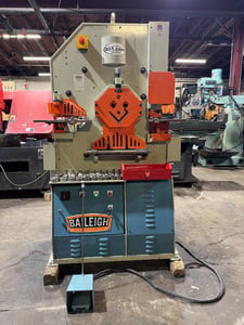 4" x 4" x 3/8" Baileigh #SW-623, hydraulic ironworker, 62 ton, 2007