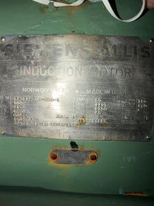 400 HP 1770 RPM Siemens-Allis, Frame 449T, ODP, 2300 Volts, reman.
