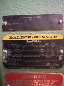 300 HP 3570 RPM Baldor, Frame 449TSC, ODP, 2300 Volts, reman.