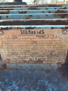 125 HP 1785 RPM Siemens, Frame 444T, TEFC, 460 Volts