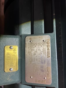 75 HP 1800 RPM Toshiba, Frame 365T, TEFC, 460 Volts (2 Available), new