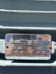 60 HP 1780 RPM Dynamatic, Frame 405UDYZ, 460 Volts