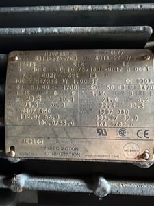 50 HP 1780 RPM Nidec, Frame 326TS, TEFC, 230/460 Volts