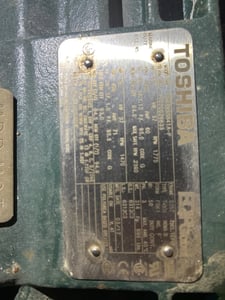 50 HP 1800 RPM Toshiba, Frame 326T, TEFC, 460 Volts, new