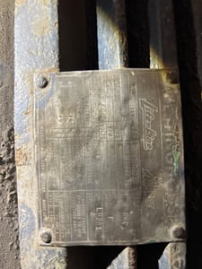 30 HP 1800 RPM Westinghouse, Frame 326S, TEFC, 220/440 Volts