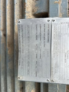 667 HP 300 RPM ABB, Frame AMZ0500LG10 RAM, TEFC, 25 Hz, 460 Volts