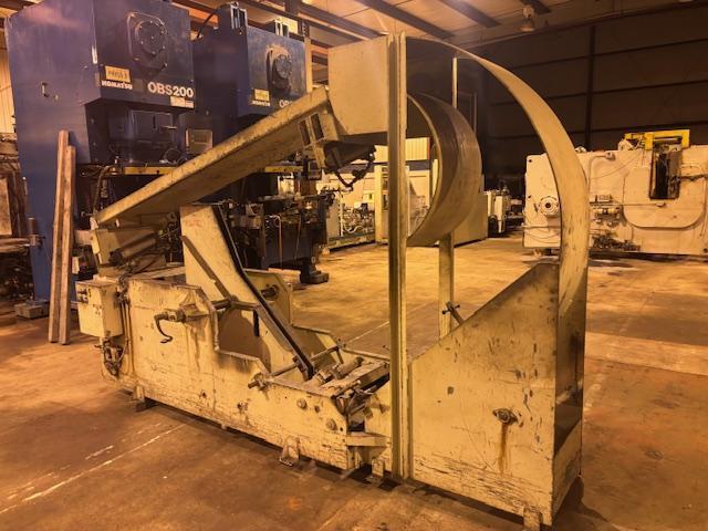 10000 lb. Jaybird #JA-2460, reverse loop coil cradle, 24" width, 60" outside dimension, drop down pneumatic