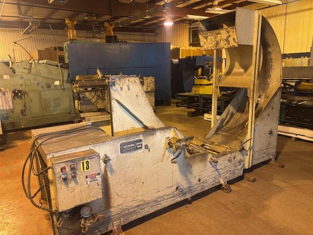 10000 lb. Jaybird #JA-2460, reverse loop coil cradle, 24" width, 60" outside dimension, 5 HP, 230/460 V., air