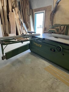 Robland #Z-320, sliding table saw, 126" crosscut capacity, 16" blade, 7.5 HP, 5000 RPM