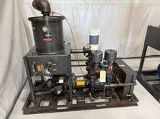 200 CFM @ 24" Hg., Travaini #TRO200V, Vacuum Pump, 15 HP, oil reservoir, de-mister, heat exchanger, 230/460
