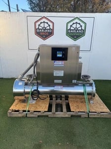 Aquafine #SCD-1450-H, UV Chlorine Destroyer, Stainless Steel, integrated PLC/HMI touchscreen, 150 psig, 240
