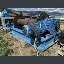 Gunn Industries, Electric Cable Winch, 28" drum outside dimension, 60" drum width, 4,500' cable, 5 HP