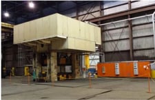 7,840 Ton, Siempelkamp, Down-Acting Hydraulic Press, 72.8" dl, 39.37" ram stroke, (4) 200 HP power units, 2000