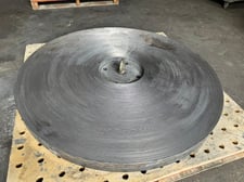 48" Speedfam Polishing and Lapping Plates, circular grooves for diamond polishing, mild steel, (4 available)