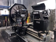 70"/90.5 x 60" American Turnmaster #Power-Five, gap bed engine lathe, 60" chuck, 6" bore, 7-700 RPM, 30 HP