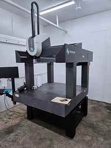 Hexagon #7.10.7-SF, coordinate measuring machine, 27.56" X, 39.76" Y, 26.77" Z, PC-DMIS Control, 2000 lb.