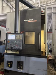 Daewoo Doosan #Puma-V550M, CNC vertical lathe with milling, Fanuc 32iA, 12 position turret, 2012