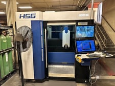 HSG #HS-G3015X, fiber laser, 6000 watt, 5' x 10', CNC control, chiller, dust collector, 2024