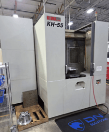 Kiwa #KH-55, horizontal machining center, 31.5" X, 31.5" Y, 31.5" Z, 10000 RPM, 47 HP, 120 automatic tool