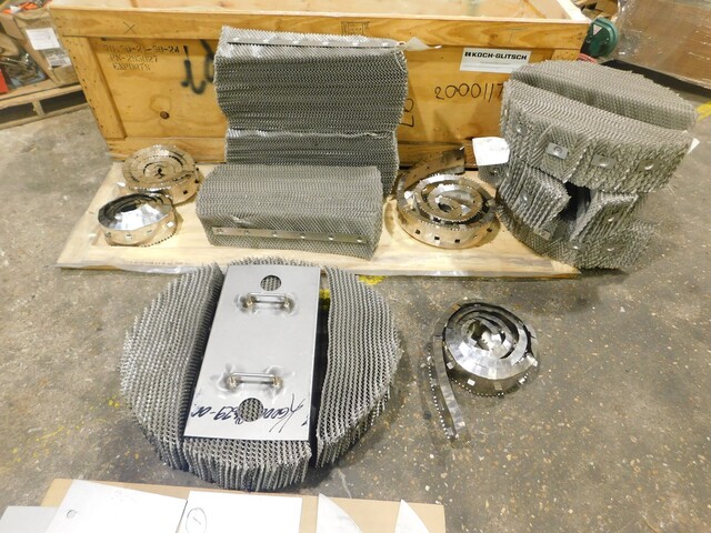 Koch Glitsch, Structured Packing, 27" x 6.75", BX Crimp Type, 316 Stainless Steel, 2020 (4 available)